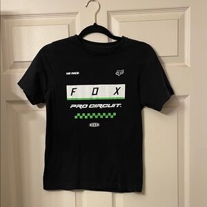 Fox Racing Black Cotton Tee youth medium